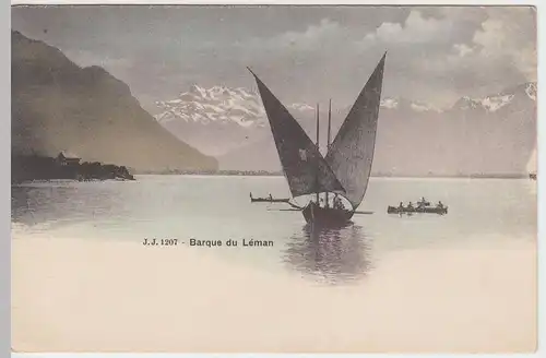 (49357) AK Genfersee, Barque du Léman, vor 1905
