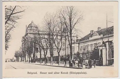 (49317) AK Belgrad, Neuer u. alter Konak (Königspalais), vor 1945
