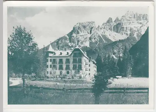 (49296) AK Carbonin (Schluderbach), Hotel Croda Rossa, Dolomiten