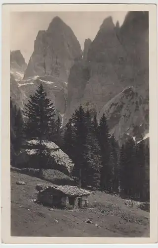 (49293) Foto AK Malga Val di Roda presso S. Martino di Castrozza, 1927