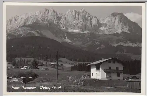 (49280) Foto AK Going, Haus Kometer, nach 1945