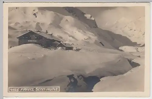 (49262) Foto AK Franz Senn-Hütte im Stubai, vor 1945