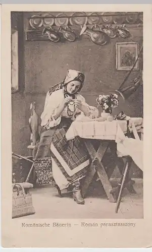 (49101) AK Rumänische Bäuerin, 1917