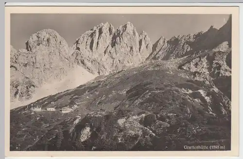 (49020) Foto AK Gruttenhütte im Kaisergebirge, vor 1945