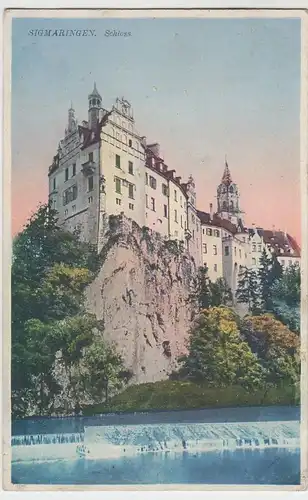 (48851) AK Schloß Sigmaringen (Hohenzollernschloss), Feldpost 1917