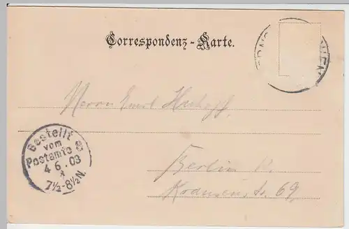 (48819) AK Böhmische Schweiz, Prebischtor, 1903