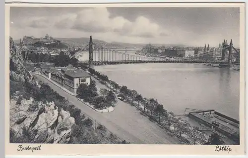 (48817) AK Budapest, Panorama, aus Leporello, vor 1945