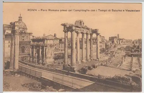 (48813) AK Rom, Roma, Foro Romano preso dal Campidoglio, vor 1945