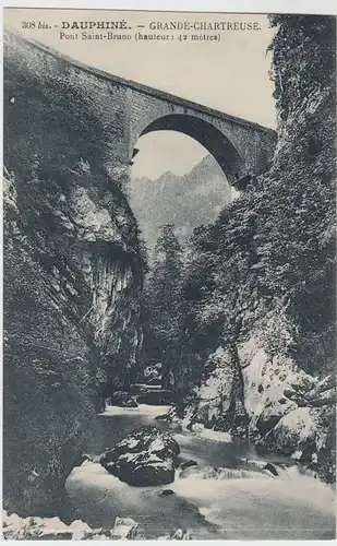 (48803) AK Grande-Chartreuse (Dauphiné), Pont Saint Bruno, vor 1945