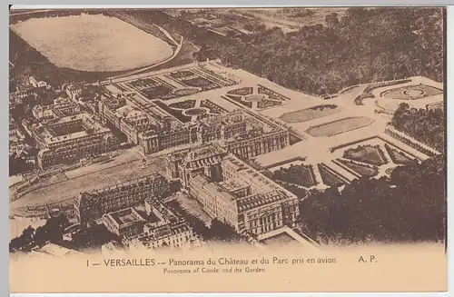 (48787) AK Versailles, Panorama du Chateau et du Parc pris en avion, vor 1945