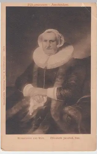 (48738) AK Gemälde, Rembrandt van Rijn, Elisabeth Jacobsd. Bas, vor 1945