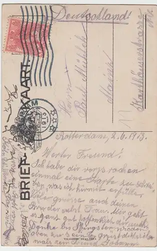 (48733) AK Op de Heide, Junge in Holzschuhen, Mädchen mit Schirm 1913