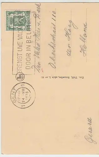 (48623) AK Gent, Gand, Gildenhäuser, Graslei 1938