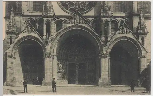 (48615) Feldpostkarte Laon, Kathedrale, Portal 1914-18