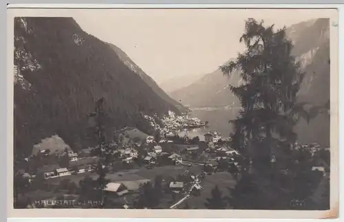 (48594) Foto AK Hallstatt, Lahn, Panorama 1923