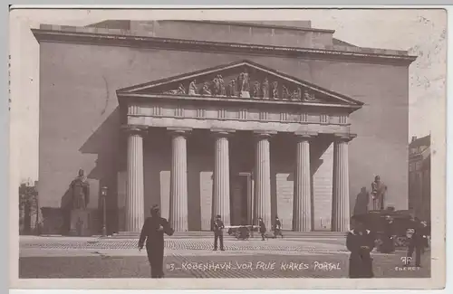 (48532) Foto AK Kopenhagen, Kobenhavn, Vor Frue Kirke, Portal 1908