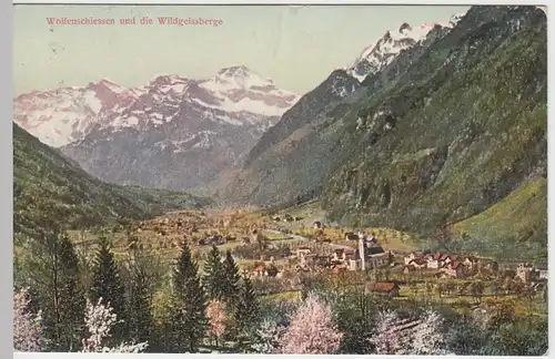 (48512) AK Wolfenschiessen, Panorama, Wildgeissberge 1912