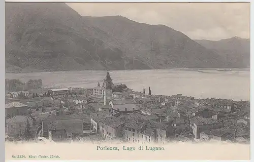 (48503) AK Porlezza, Lago di Lugano, Ortsansicht, bis um 1905