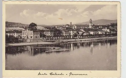 (48482) AK Sesto Calende, Panorama, vor 1945