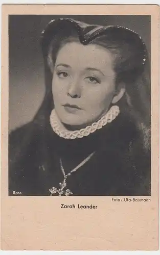 (48454) AK Zarah Leander, Schauspielerin, vor 1945
