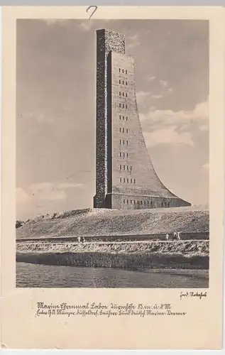 (48259) Foto AK Laboe, Marine-Ehrenmal 1939