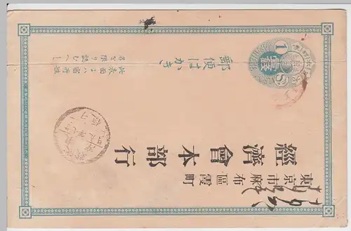 (48127) Ganzsache Japan, vor 1945