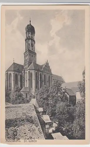 (47966) AK Augsburg, Basilika St. Ulrich und Afra, vor 1945