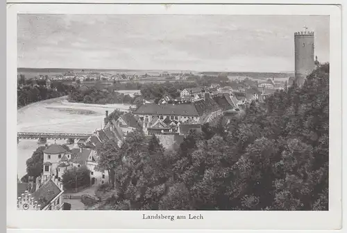 (47930) AK Landsberg am Lech, Stadtansicht 1944