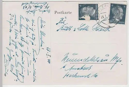 (47930) AK Landsberg am Lech, Stadtansicht 1944