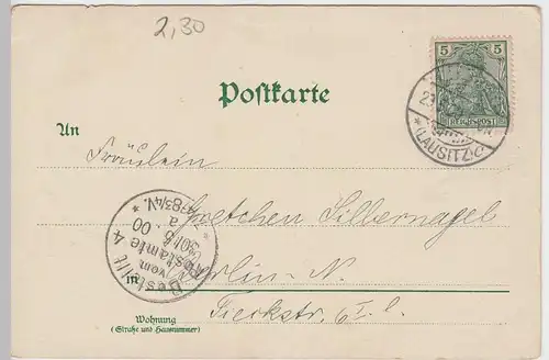(47870) Künstler AK Gruß aus dem Spreewald, Kornernte in Burg 1900