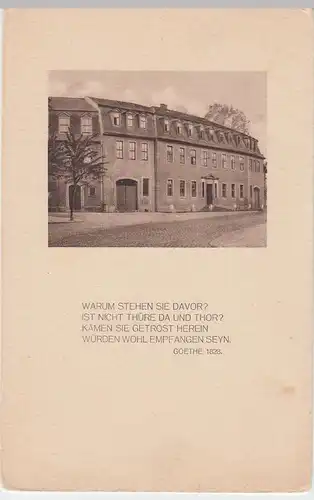 (47858) AK Weimar, Goethehaus am Frauenplan, vor 1945