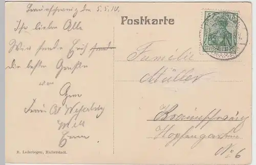 (47854) AK Thale, Harz, Eingang ins Bodetal, St.-Petri-Kirche 1910