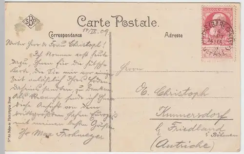 (47851) AK Antwerpen, Anvers, Het Steen, Landesteg, Debarcadere 1909