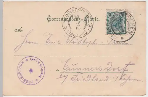 (47844) AK Prebischtor, Pravcicka brana, Böhmische Schweiz 1901