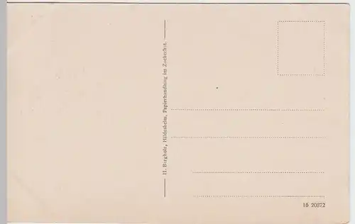 (47836) AK Hildesheim, Rathaus, Rolandsbrunnen, vor 1945