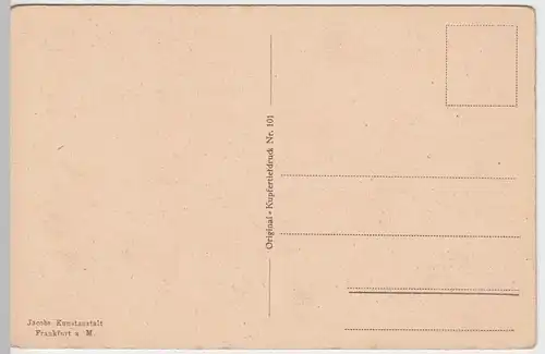 (47734) AK Frankfurt am Main, Schirn, Haus auf vier Holzsäulen, vor 1944