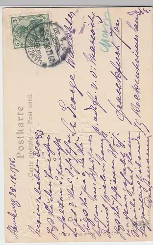 (47709) AK Hamburg, Botanischer Garten, Zolldirektion, Prägekarte 1906