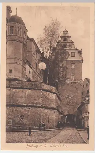 (47656) AK Neuburg an der Donau, Unteres Tor 1914