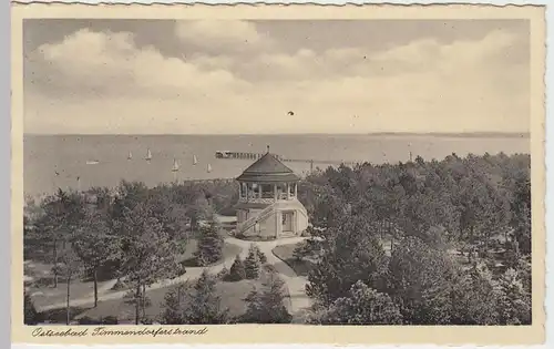 (47597) AK Timmendorfer Strand, Pavillon, Blick zum Meer 1933