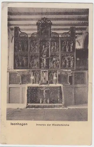 (47481) AK Hankensbüttel, Kloster Isenhagen, Kirche, Altar 1923