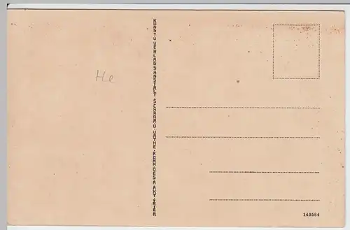 (47469) AK Braunfels, Hessen, Stadtansicht mit Schloss, vor 1945