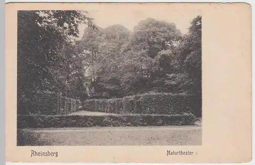 (47456) AK Rheinsberg, Schlosspark, Heckentheater, bis um 1905