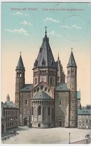 (47419) AK Mainz, Rhein, Dom, Liebfrauenplatz 1913