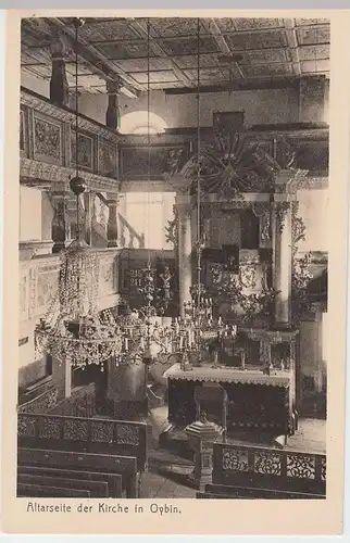 (47273) AK Oybin, Kirche, Altarseite, vor 1945
