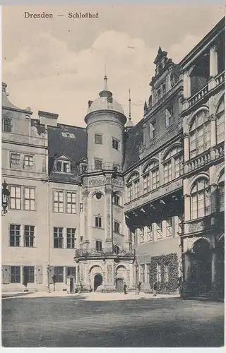 (47265) AK Dresden, Schlosshof, vor 1945
