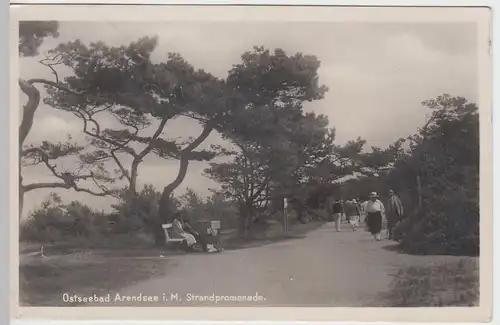 (47147) Foto AK Arendsee, Kühlungsborn, Strandpromenade 1928