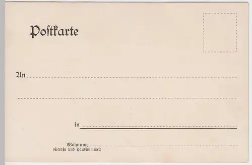 (47051) Künstler AK Liedkarte, A. Tittel: De Ladrhus, bis um 1905