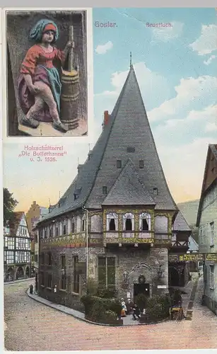 (47020) AK Goslar, Brusttuch, Butterhanne 1911