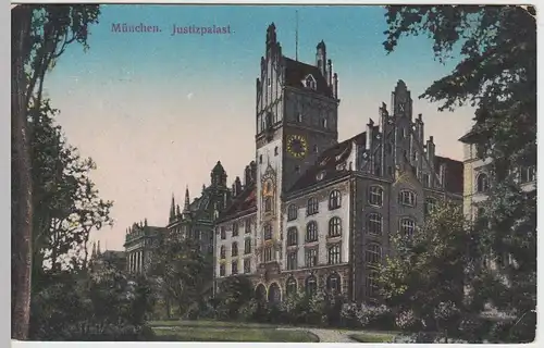 (46894) AK München, Justizpalast, vor 1945