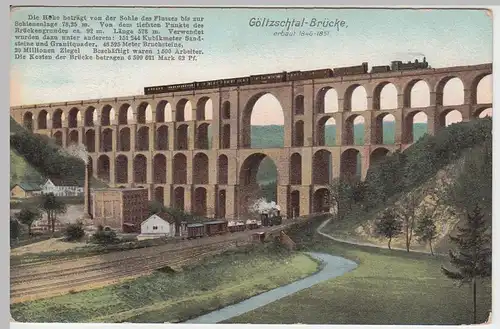 (46783) AK Göltzschtalbrücke b. Netzschkau, vor 1945